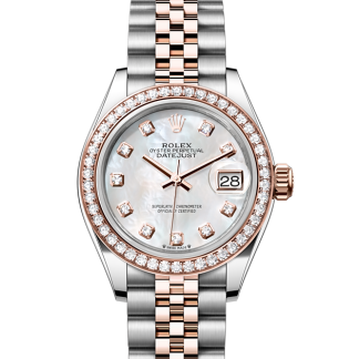 neppe pols Rolex Lady-Datejust Oesterstaal