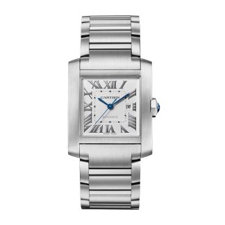 replica luxe Cartier Tank Française Watch Large Model Automatic Mechanical Movement Steel Steel WSTA0067