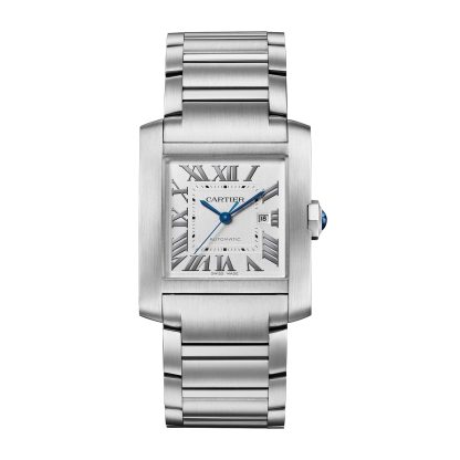 replica luxe Cartier Tank Française Watch Large Model Automatic Mechanical Movement Steel Steel WSTA0067