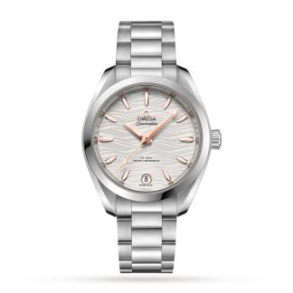 replica luxe Omega Seamaster Aqua Terra Co-Axial Master Chronometer 34mm Ladies Watch Stainless Steel O22010342002001