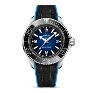 replica luxe Omega Seamaster Planet Ocean 6000m Co-Axial Master Chronometer 45.5mm Mens Watch Black Rubber O21532462103001