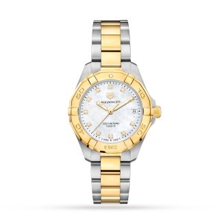 replica luxe TAG Heuer Aquaracer 300 Quartz 32mm Ladies Watch Diamond Dot Stainless Steel WBD1322.BB0320