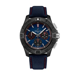 replica ontwerper Breitling Avenger B01 Chronograph Red Arrows 44mm Mens Watch Blue Calfskin SB01475A1C1X1