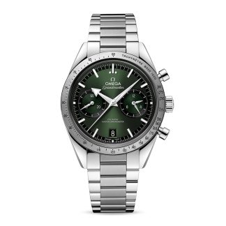 replica ontwerper Omega Speedmaster 57 Co-Axial Master Chronometer Chronograph 40.5mm Mens Watch Green Stainless Steel O33210415110001