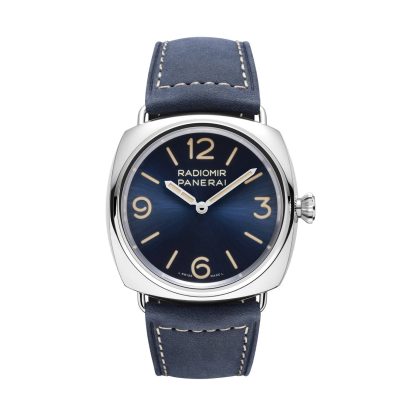 replica ontwerper Panerai Radiomir Officine 45mm Mens Watch Blue Calfskin PAM01383