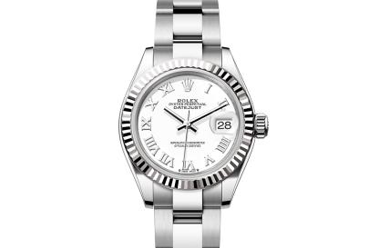 replica ontwerper Rolex Lady-Datejust Oesterstaal en witgoud M279174-0020