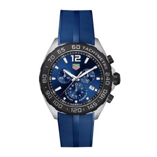 replica ontwerper TAG Heuer Formula 1 Chronograph 43mm Mens Watch Blue Rubber Rubber CAZ101AV.FT8077